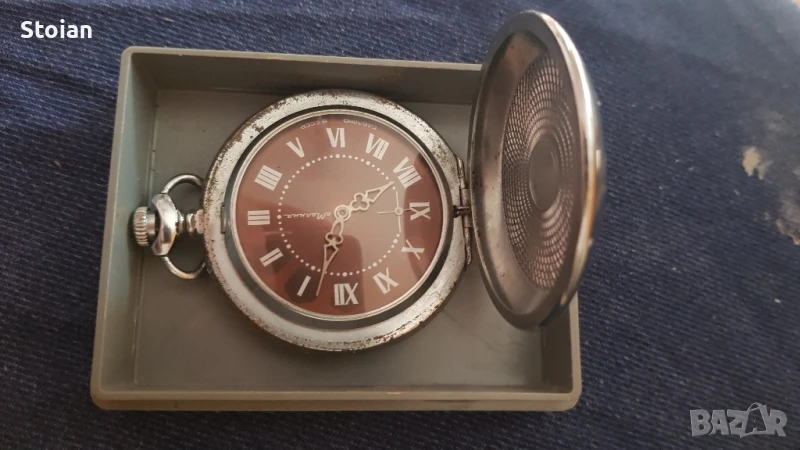 Джобен часовник мълния нов в кутия 112лв, снимка 1
