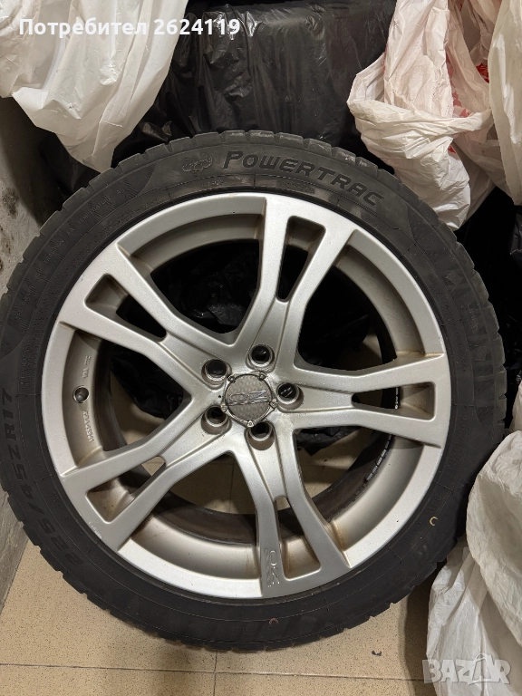 Продавам джанти с гуми OZ , 17" 5X100 , 57.1 , 7,5J ,ET 35, снимка 1