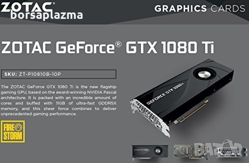 Чисто нова видеокарта ZOTAC GeForce GTX 1080 Ti Blower 11GB GDDR5X 352bit, снимка 1