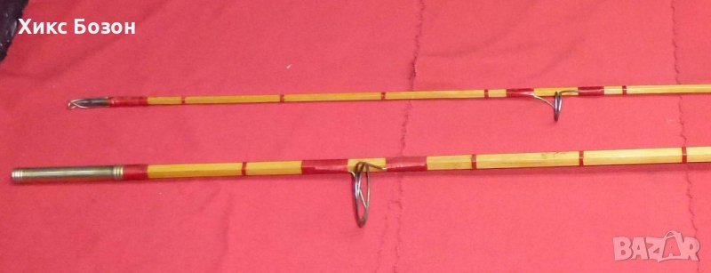 Прекрасна старинна бамбукова въдица,много скъпо изпълнение, снимка 1