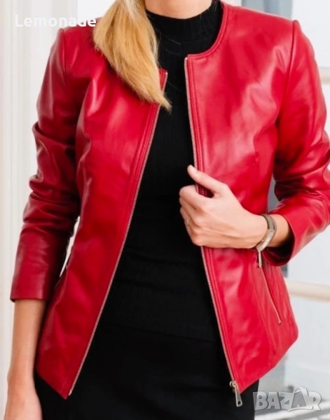 Ново кожено яке Зара С размер, снимка 1