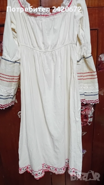 дълга кенарена риза за носия, снимка 1