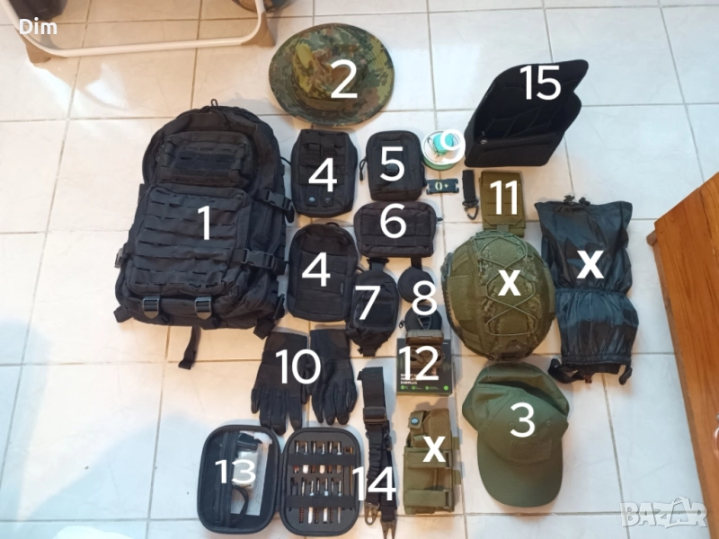 Тактическа раница molle модули и още разни други неща , снимка 1