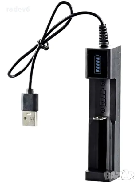 Модул за зареждане на Li-Ion батерия с USB кабел, снимка 1