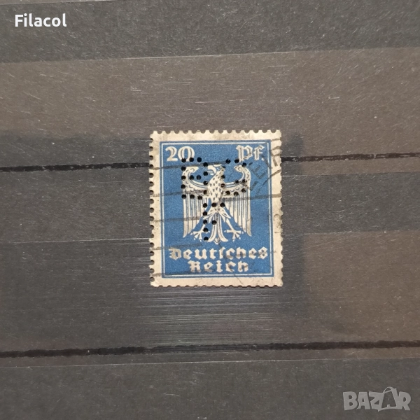 Германия Райх 1924 г. Нов национален орел, снимка 1