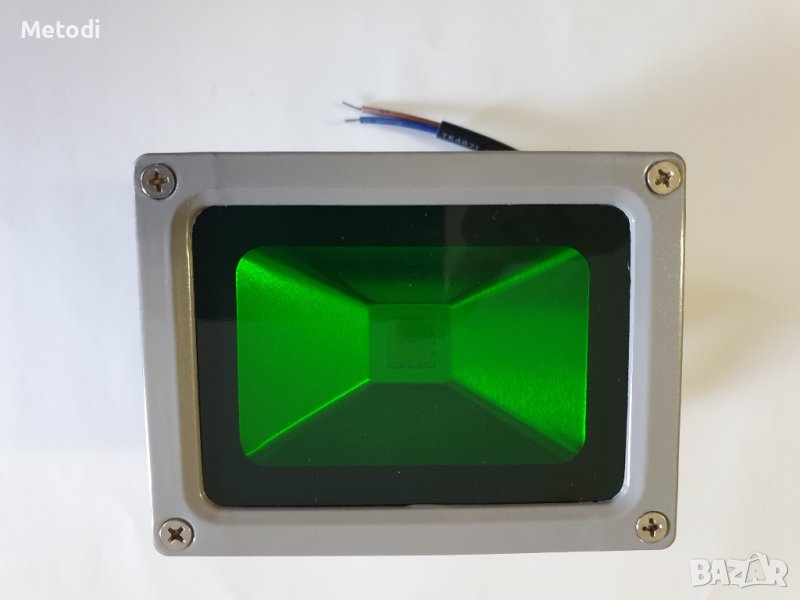 Лед фенер модел 423, 10W зелена светлина., снимка 1