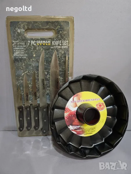 НОВИ! КОМПЛЕКТ НОЖОВЕ и форма за кекс САМО ЗА 10лв, снимка 1