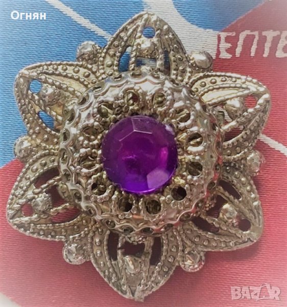 Брошка с камък, снимка 1