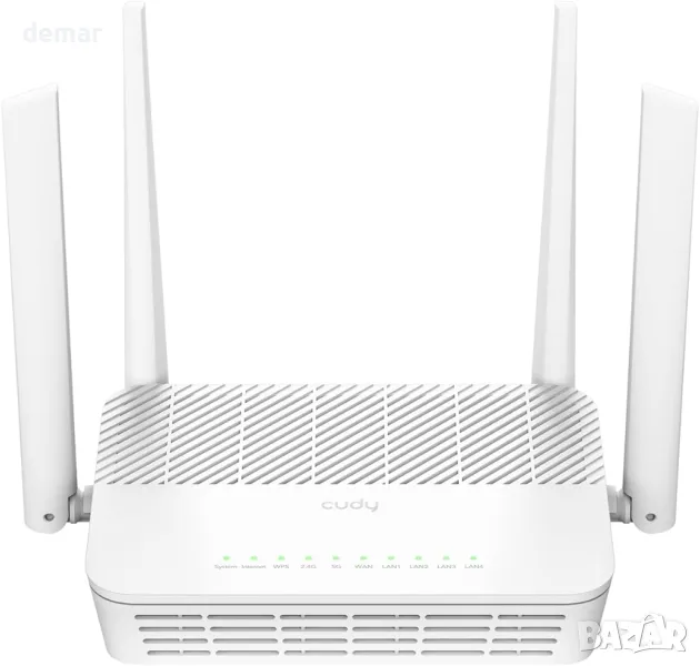 Рутер Cudy WR3000S AX3000 Dual Band WiFi 6 Mesh Router, 5 Gigabit Ethernet RJ45 порта, MU-MIMO, снимка 1