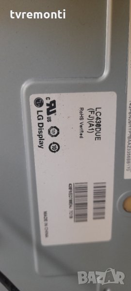лед диоди от дисплей LC430DUE FJ A1 от телевизор LG, модел 43LH510V, снимка 1