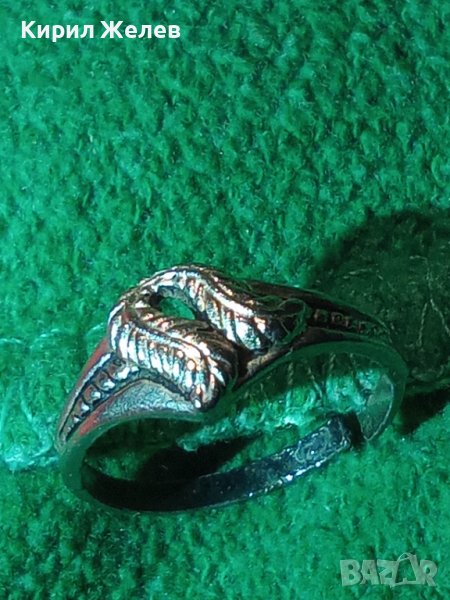 СТАР ФЛОРАРЕН ПОСРЕБРЕН ВИНТИДЖ АРТ ПРЪСТЕН 26444, снимка 1