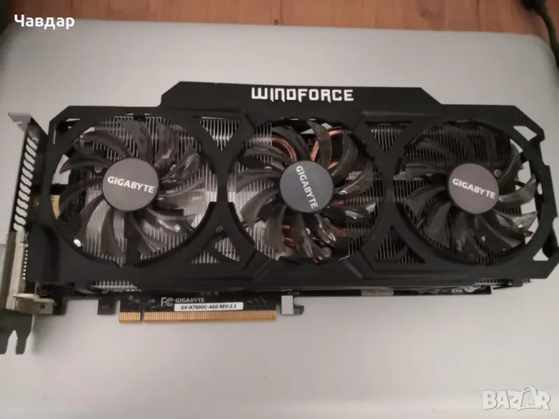 Видеокарта GIGABYTE GTX 760 WindForce 3X OC 4 GB Rev. 2.1, снимка 1