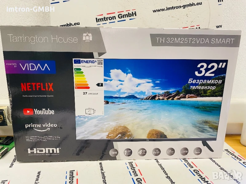 Нов телевизор TH 32M25T2VDA SMART  Tarrington House  32" SUPER SLIM LED TV, снимка 1
