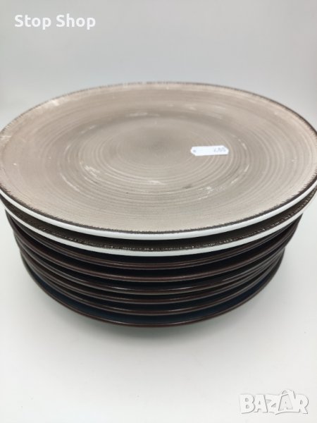 Керамични чинии различни цветове Размери 21 см, снимка 1
