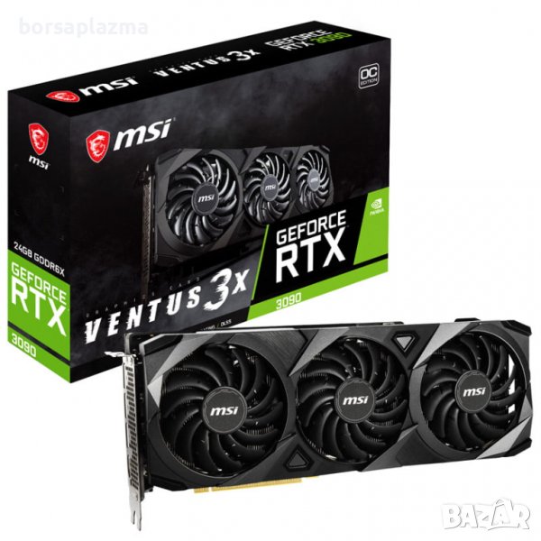  MSI GeForce RTX 3090 Ventus 3X 24G OC, 24576 MB GDDR6X - Promo May , снимка 1