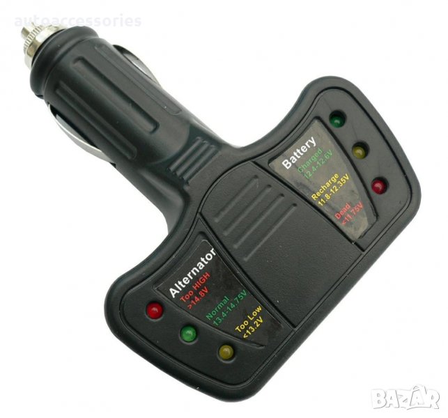 3000044146 Тестер електронен CarCommerce тества алтернатора и акумулатора на автомобила, снимка 1
