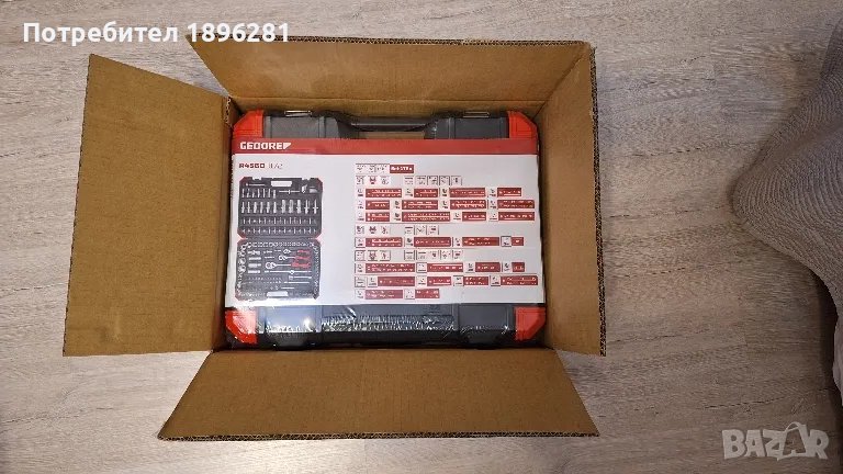 Продавам гедоре комплект GEDORE R45603172, 1/2"-3/8"-1/4", 172 части., снимка 1
