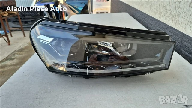 Десен фар Skoda Fabia 4 Full Led година 2022 2023 2024 2025 модел с лупа код 6VB941016B , 6VB941016A, снимка 1