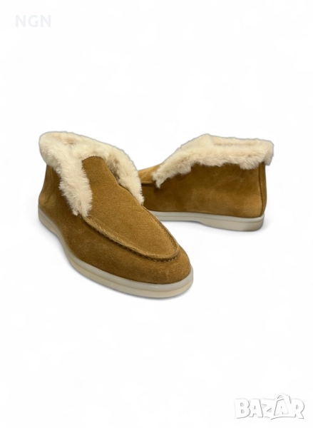 Дизайнерски дамски боти с пух LP, снимка 1