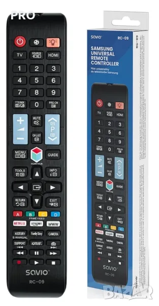 Дистанционо Pilot savio rc-09 (telewizory) Remote control for SAMSUNG TV - SMART TV RC-09, снимка 1