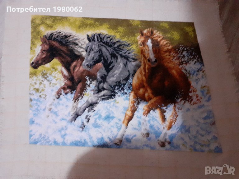 Гоблен Волни коне, снимка 1