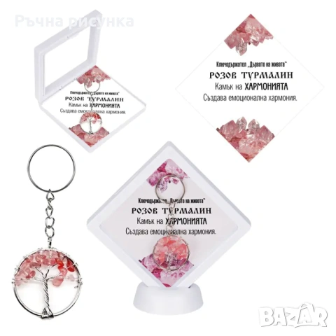 Ключодържател с камък и в рамка, снимка 9 - Декорация за дома - 53493301