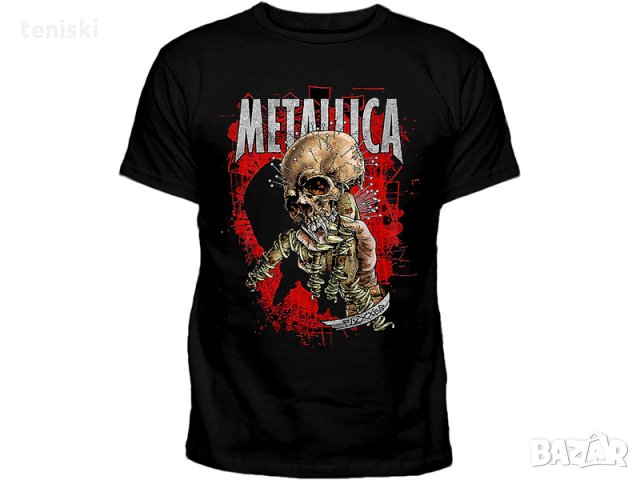  Рок тениска Metallica Модели и размери , снимка 9 - Тениски - 32330997