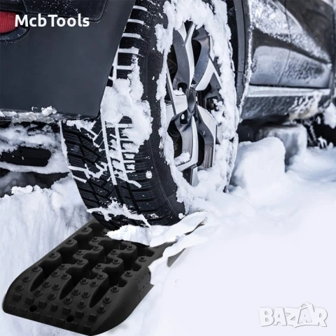 Подложки против буксуване за автомобилни гуми за допълнително сцепление 105x30cm, снимка 4 - Аксесоари и консумативи - 51151487