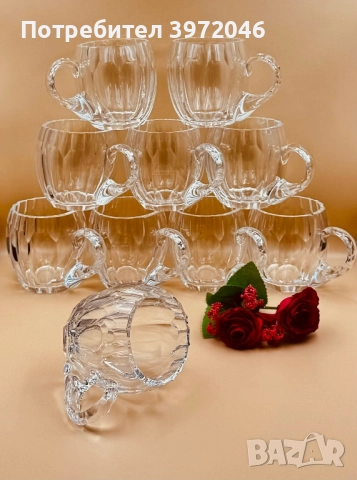 Антикварна кристална купа /1920-35 / , снимка 7 - Антикварни и старинни предмети - 51946253