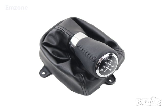 Топка за скоростен лост с 6ск. с кожен маншон и рамка за Хонда Honda Accord 8 VIII 2008 - 2014 г., снимка 3 - Аксесоари и консумативи - 40480253