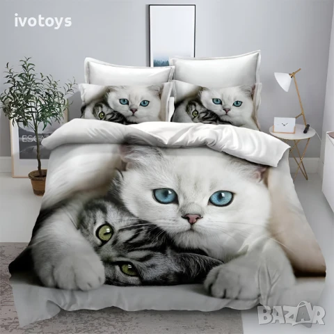 Двулицево спално бельо, 6 части (реално изображение) - Модел WS18087, снимка 1