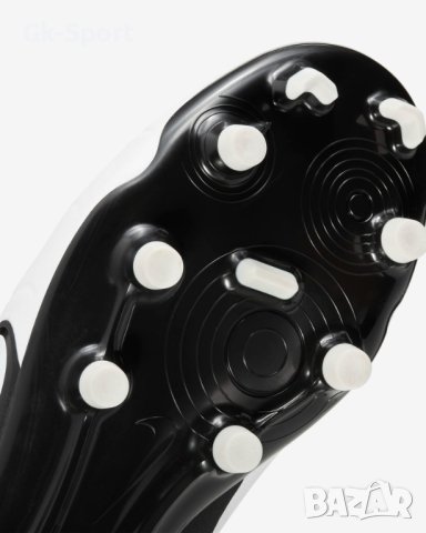 Футболни обувки NIKE JR LEGEND 10 ACADEMY FG/MG WHITE/BLACK-BRIGHT CRIMSON размер 37.5, снимка 3 - Футбол - 43555738