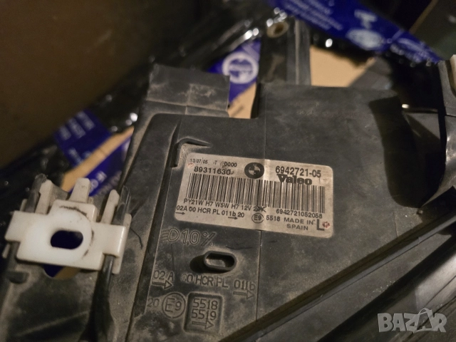 Оригинален ляв фар за BMW E90 Pre-LCI, необорудван 6942721-05, снимка 3 - Части - 52670248