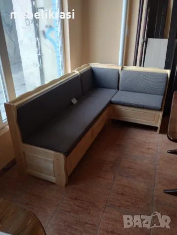 Кухненски ъгъл разтегателен, с ракли- Масив.Наличен!, снимка 7 - Дивани и мека мебел - 33479886