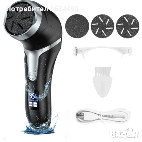 Черна Електрическа Пила с Дисплей 4827, снимка 3 - Електрически пили за пети - 53269977