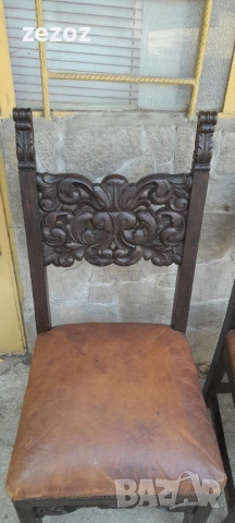 Столове-антикварни-2бр.№030, снимка 4 - Столове - 52489173