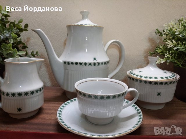 Стар български сервиз за чай или кафе, снимка 1 - Сервизи - 38749522
