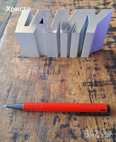 химикалка Лами Lamy Лого Logo червена рядък модел, снимка 1 - Ученически пособия, канцеларски материали - 42982711