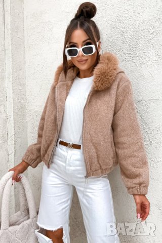 Дамско яке с пух КОД 12, снимка 2 - Якета - 42619359