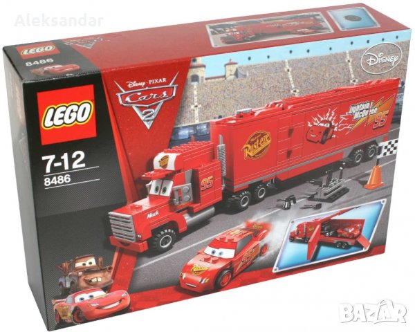 Лего Lego Cars  8486 Macks Team Truck Колите Мак Куин, снимка 1 - Образователни игри - 35108794
