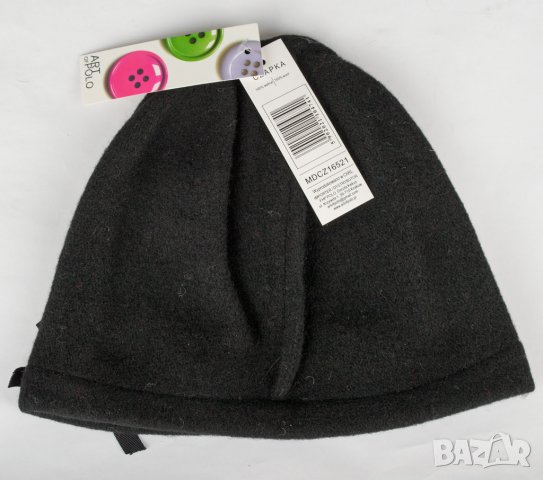 Вълнена дамска шапка в черно марка ART of POLO, снимка 5 - Шапки - 28660294