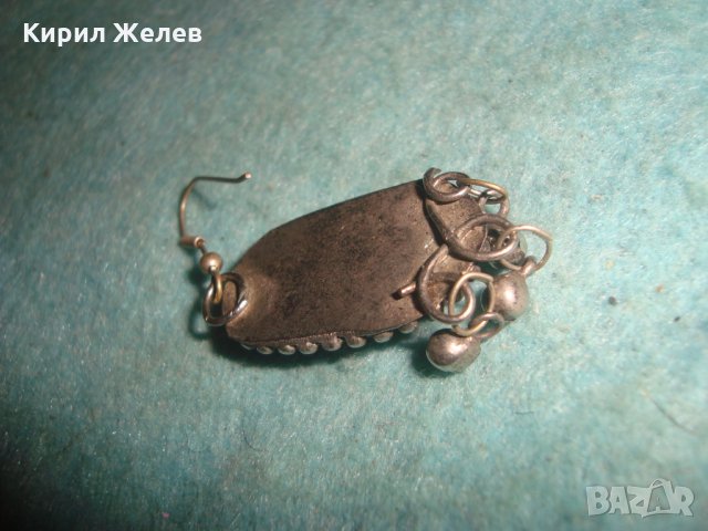 СТАРА ОСМАНСКА САЧАНЕНА ЕТНО ВИСУЛКА УКРАШЕНИЕ с ЧЕРЕН ШЛИФОВАН ОНИКС ОБЕЦА ГРАНУЛАЦИЯ 25881, снимка 6 - Антикварни и старинни предмети - 35585225