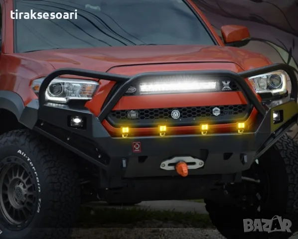 Комплект 6 Броя LED Халогени Фарове за Джип Офроуд Offroad с жълт DRL, снимка 4 - Аксесоари и консумативи - 48313018
