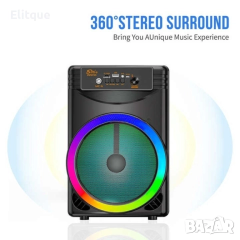 Преносима караоке тонколона с микрофон ZQS8146, снимка 6 - Друга електроника - 52591917