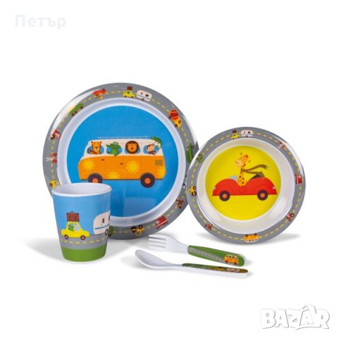 Детски комплект за хранене, снимка 2 - Прибори, съдове, шишета и биберони - 26282514
