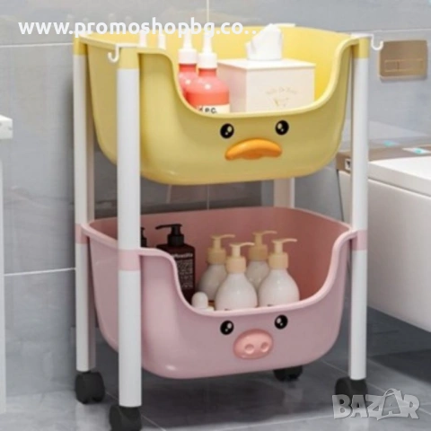 Пластмасов рафт на колелца, детски шкаф, пластмаса, 85x37.5x25.5см, снимка 6 - Други - 53063681