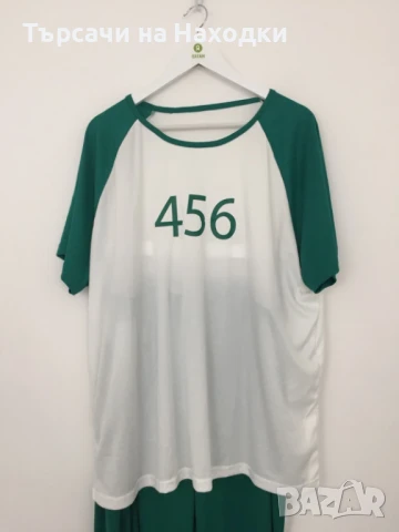 Спортен екип комплект Игра на Калмари Squid Game 456 XL Xlarge, снимка 5 - Спортни дрехи, екипи - 51077805
