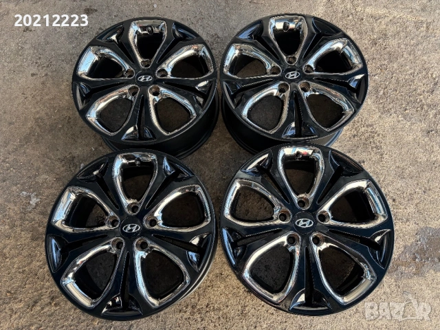 4 броя алуминиеви джанти за Hyundai IX35, KONA,IONIQ,Elantra,TUCSON 17, снимка 3 - Гуми и джанти - 53165020