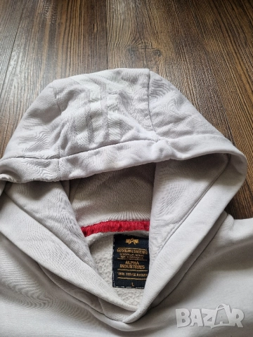 Страхотен мъжки суитчър ALPHA INDUSTRIES размер L , снимка 6 - Суичъри - 52475294