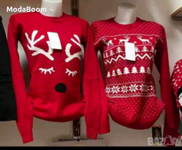 ✨Модерни дамски коледни пуловери✨, снимка 2 - Блузи с дълъг ръкав и пуловери - 43171863
